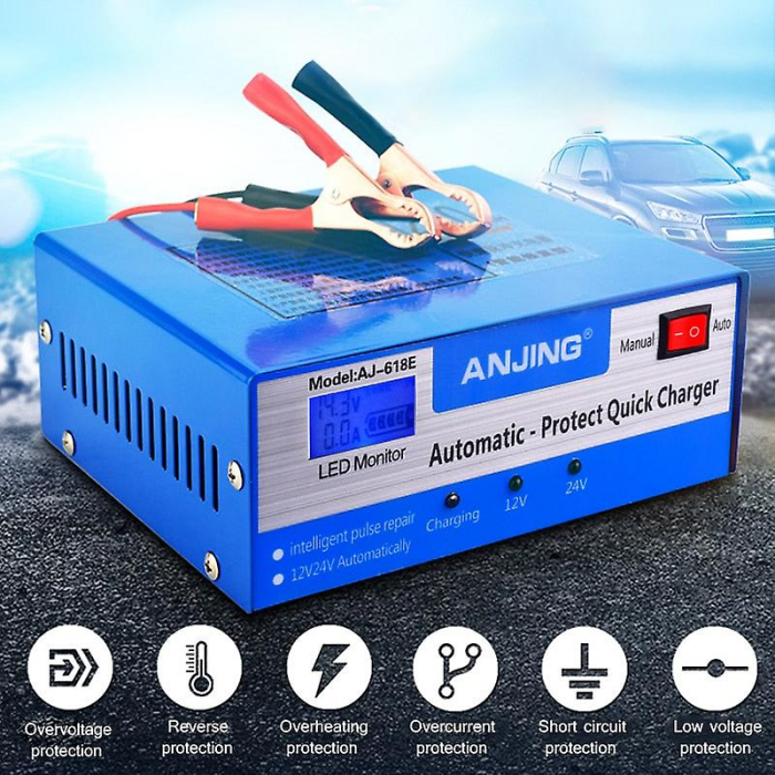 Redresor acumulatori camioane auto moto 12V-24V, tensiune de intrare 130-250V [2]