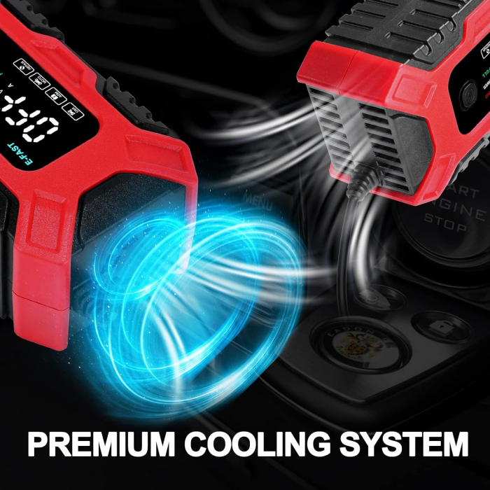 Redresor incarcator auto moto cu ecran LCD, reparare prin impulsuri și moduri de vară/iarnă 12V 6 Amp [6]