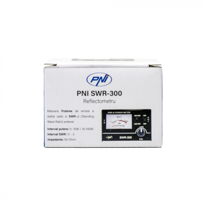 Reflectometru PNI SWR-300 PWR-SWR Meter, pentru masurare SWR antene radio in frecventa 26-30Mhz si putere statii radio CB [7]
