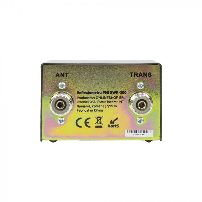 Reflectometru PNI SWR-300 PWR-SWR Meter, pentru masurare SWR antene radio in frecventa 26-30Mhz si putere statii radio CB [5]