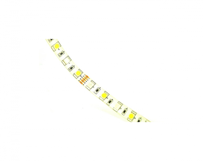 Rola banda 12V cu 1 rand LED SMD 5050 ALB si 1 rand LED SMD RGB 60led/m IP65 + telecomanda 40 taste [2]