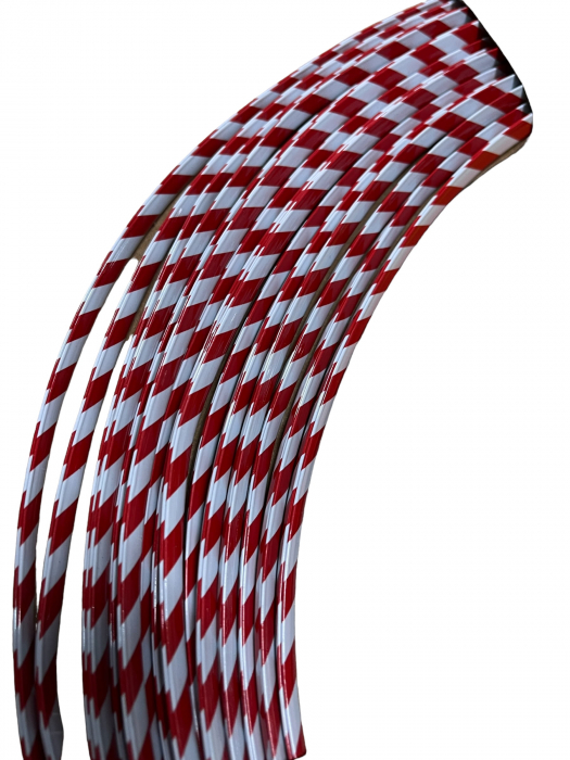 Rola ornament pentru usa / streasina Rosu/Alb [2]
