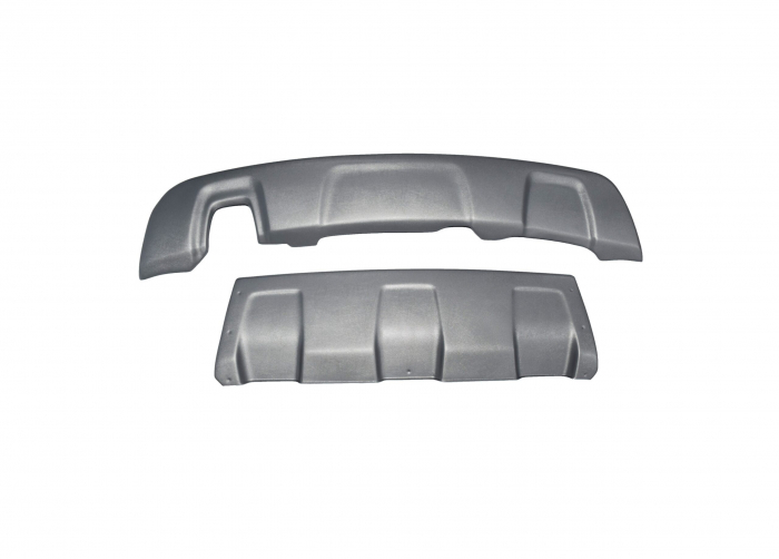 Scut protectie ornament compatibil Dacia Duster I (2010-2017) Argintiu texturat [2]