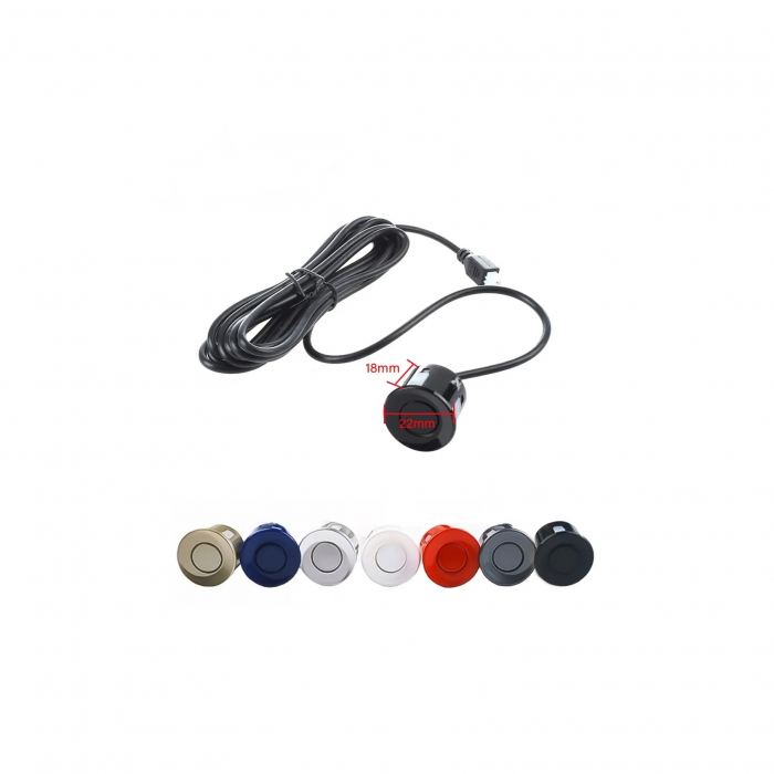 Senzor parcare universal diverse culori ø 22mm - Rosu 33 [3]