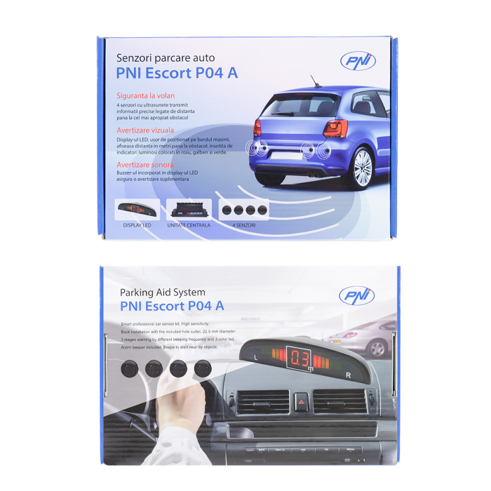 Senzori parcare auto PNI Escort P04 A cu 4 receptori [6]