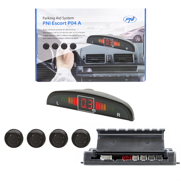 Senzori parcare auto PNI Escort P04 A cu 4 receptori [4]