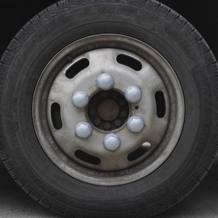 Set 10 Bucati Capac Plastic Pentru Prezon Roata Cu Indicator 32" Gri 41 Mm [3]