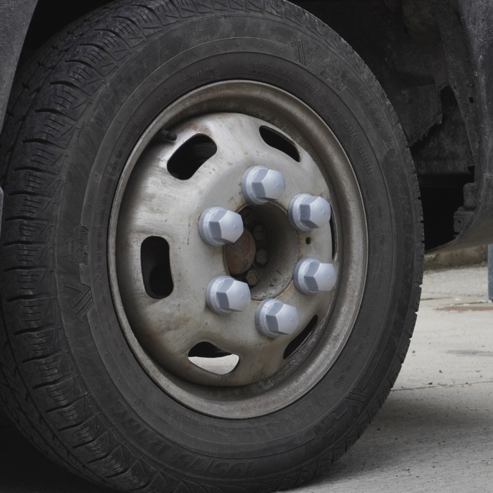 Set 10 Bucati Capac Plastic Pentru Prezon Roata Cu Indicator 32" Gri 41 Mm [2]