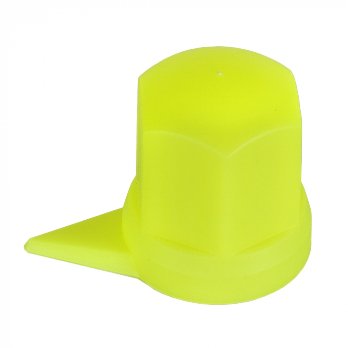 Set 10 Bucati Capac Plastic Pentru Prezon Roata Cu Indicator 33" Neon Galben 54.5 Mm [3]