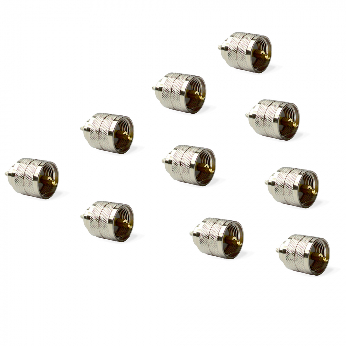 Set 10 mufe PL259 pentru cablu RG174 pentru antena CB PNI Extra 45/48 [1]