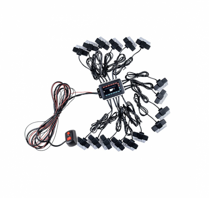 Set 16 stroboscoape cu 2 LED-uri, lumina galbena 12V [4]