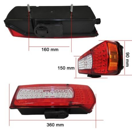 Set Lampi Spate LED , Stanga Si Dreapta, LED SMD, 24V, Compatibile VOLVO FH / FM 2012+ [2]