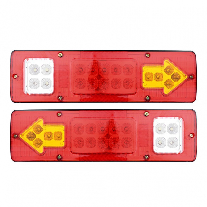 Set 2 Auto LED Lampi Stop 4 Functii, Remorca, Camion, Trailer, 12V [2]