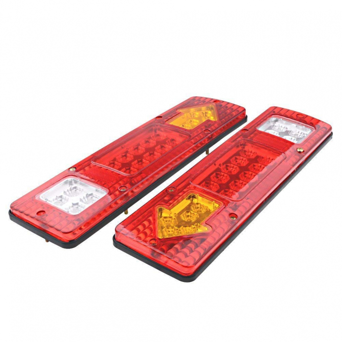 Set 2 Auto LED Lampi Stop 4 Functii, Remorca, Camion, Trailer, 12V [3]