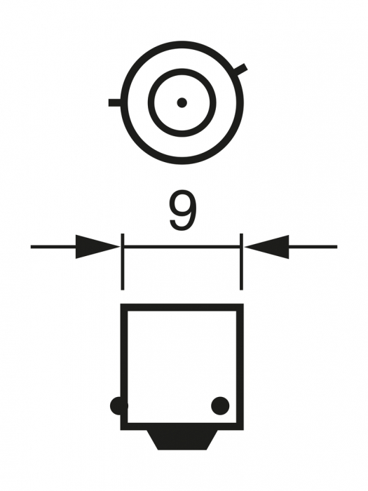 SET 2 BECURI 12V H6W 6W PURE LIGHT (blister) BOSCH [5]