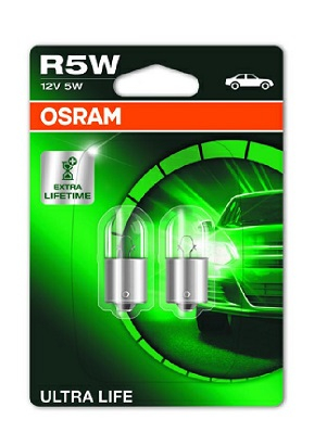 Set 2 Becuri 12V R5W Ultra Life Blister Osram [1]
