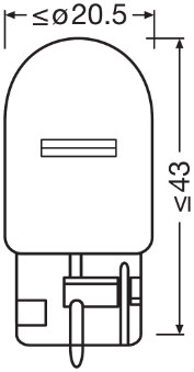 Set 2 Becuri 12V Wy21W Original Blister Osram [3]