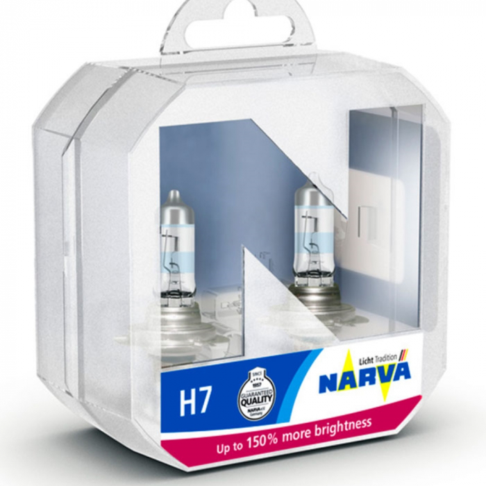 Set 2 Becuri Far H7 55W 12V Range Power 150 Narva [1]