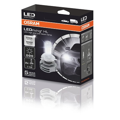 Set 2 Becuri Led 12/24V (H4) Far Osram [3]