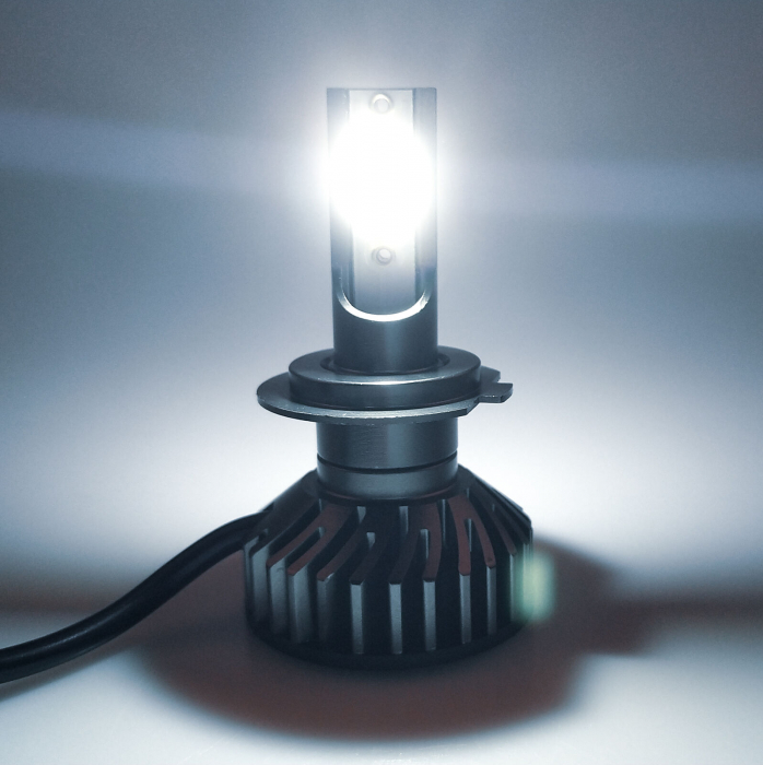 Set 2 Becuri led Auto Mini H4 12V 50W 12000lm Can bus [3]