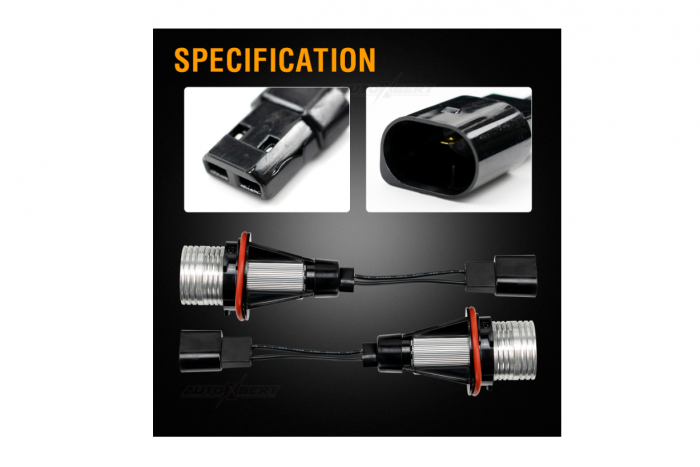 Set 2 Becuri Led Marker Angel Eyes BMW E39 E60 E61 E39 E63 E64 E65 E66 E83 X5 [4]