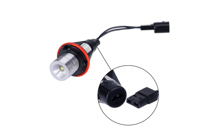 Set 2 Becuri Led Marker Angel Eyes BMW E39 E60 E61 E39 E63 E64 E65 E66 E83 X5 [9]
