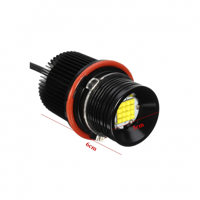 Set 2 becuri LED Marker Angel Eyes compatibil BMW 80W [2]