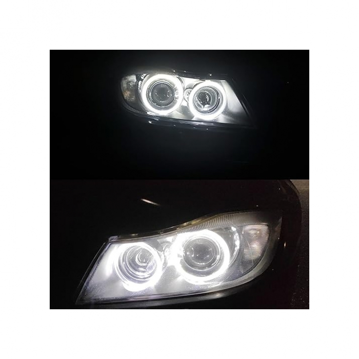Set 2 becuri LED Marker Angel Eyes compatibil BMW seria 3 E90/E91 fara facelift 6W [4]