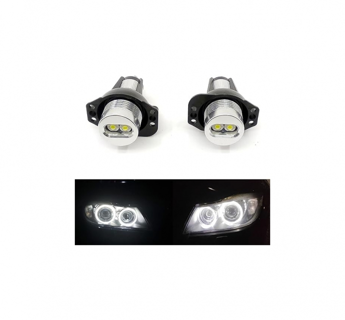 Set 2 becuri LED Marker Angel Eyes compatibil BMW seria 3 E90/E91 fara facelift 6W [3]