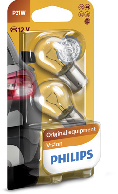 Set 2 Becuri P21W 12V Ba15S Blister Philips [3]