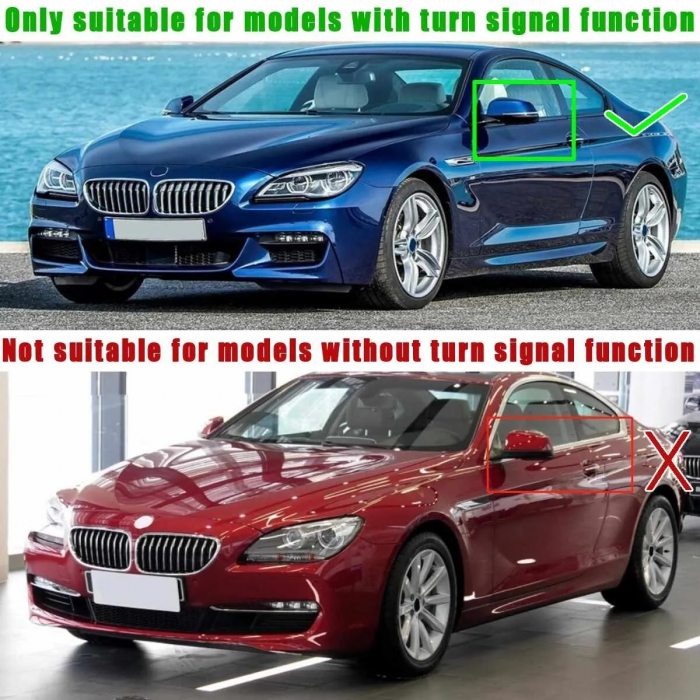 Set 2 Capace pentru Oglinzi, Tip Batman M Compatibile BMW SERIES 5 6 7 F10 F11 F18 F06 F12 F13 F01 F02 FACELIFT [4]