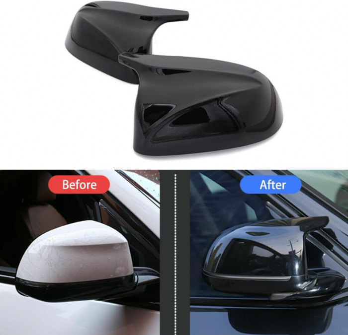 Set 2 Capace pentru Oglinzi, Tip Batman M Compatibile BMW X3 X4 X5 X6 X7 G01 G08 G02 G05 G06 G07 [4]