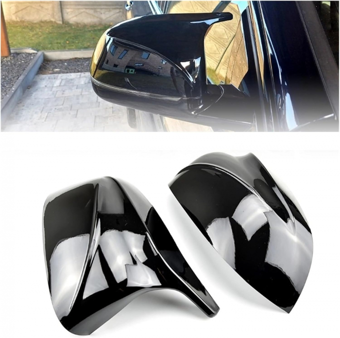 Set 2 Capace pentru Oglinzi, Tip Batman M Compatibile BMW X3 X4 X5 X6 X7 G01 G08 G02 G05 G06 G07 [8]
