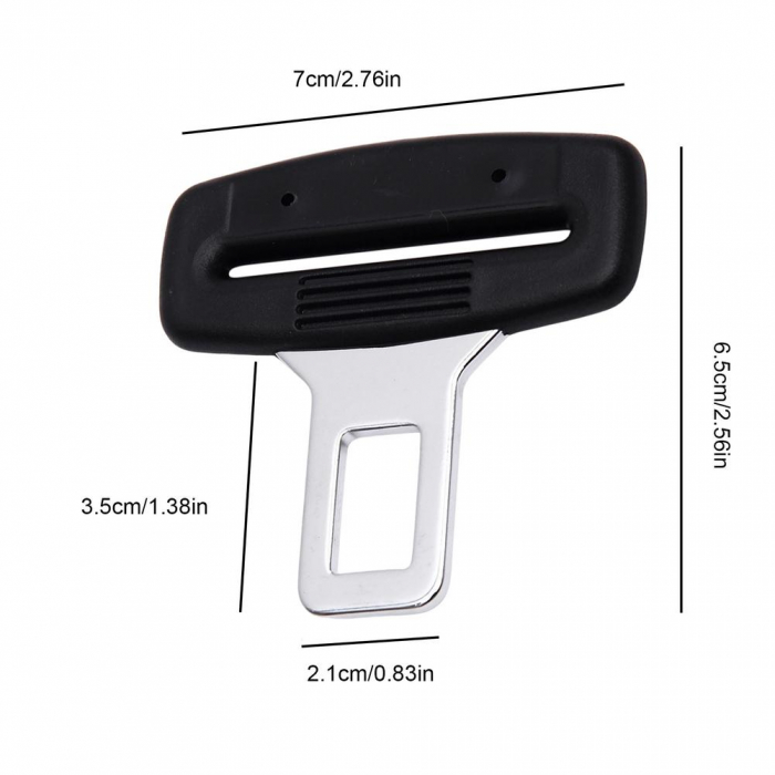 Set 2 cleme anulare sunet pentru centura de siguranta auto [2]