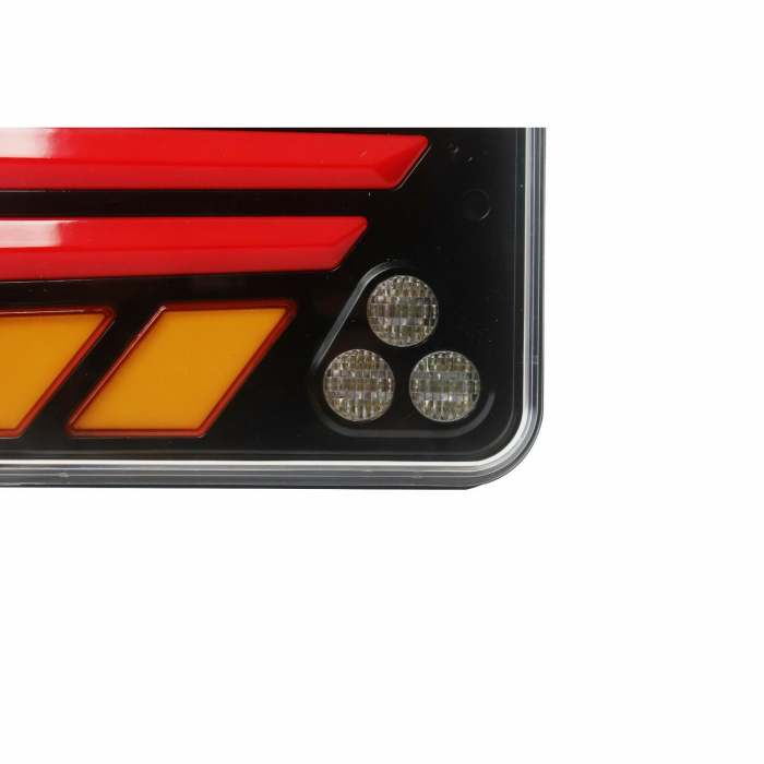 Set Lampi Auto LED Spate, Cu Semnalizare Dinamica, 52cm x 14.6cm, Universale, 7 Functii, Neon Glow, Potrivit Pentru DAF, MAN, Scania, Iveco, Volvo, Mercedes [3]
