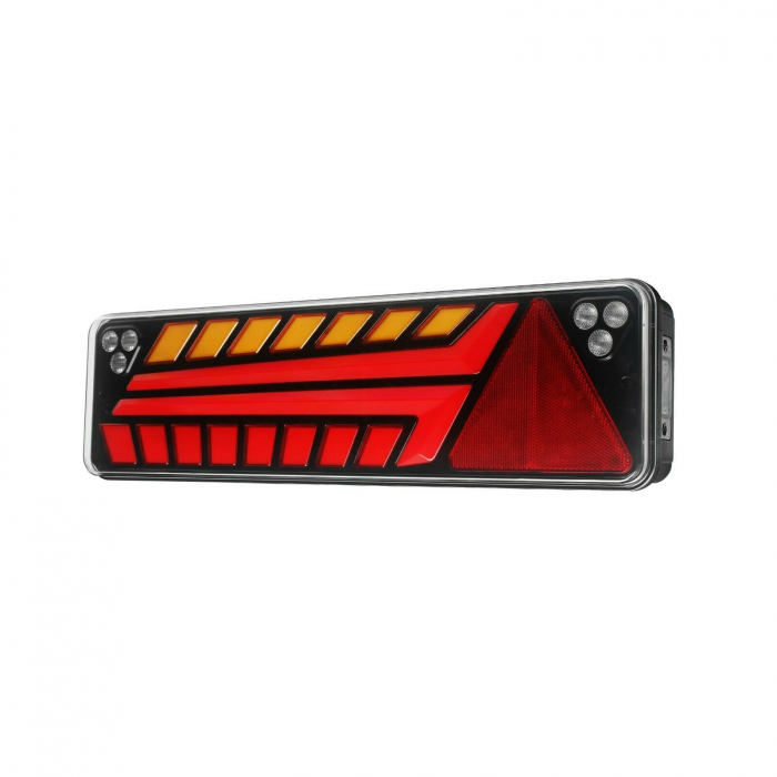 Set Lampi Auto LED Spate, Cu Semnalizare Dinamica, 52cm x 14.6cm, Universale, 7 Functii, Neon Glow, Potrivit Pentru DAF, MAN, Scania, Iveco, Volvo, Mercedes [12]