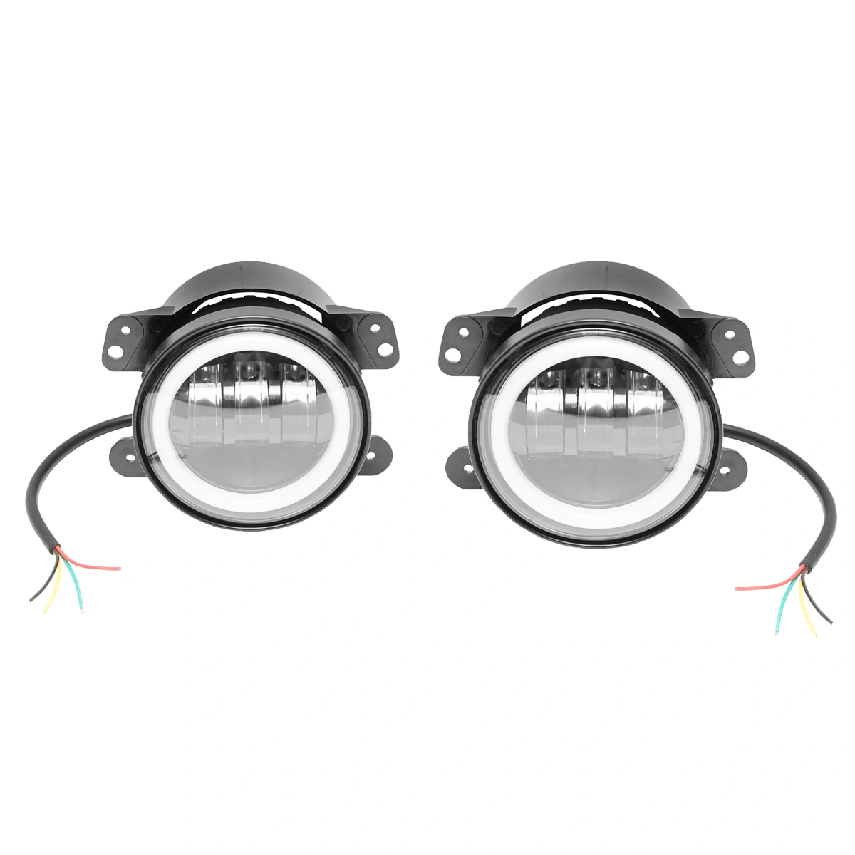 Set 2 lampi cu 6 LED-uri 10-60V 30W cu lumina de zi tip Angel Eyes [1]
