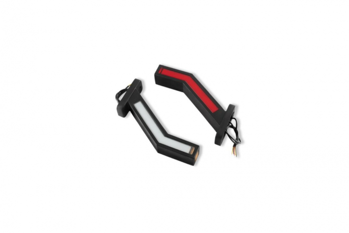 Set 2 Lampi Gabarit  LED Neon Efect, Lumina Dinamica, 3 Functii, 12-24V, 22cm (Stanga si Dreapta) [2]
