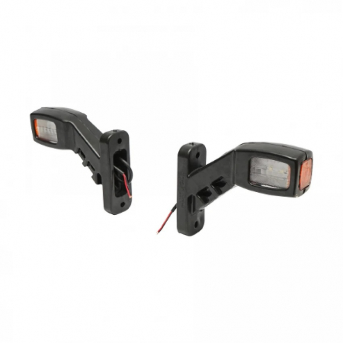 Set 2 Lampi Laterale de Gabarit cu LED - 12-24V, 140 mm, Rosu / Alb / Galben [3]