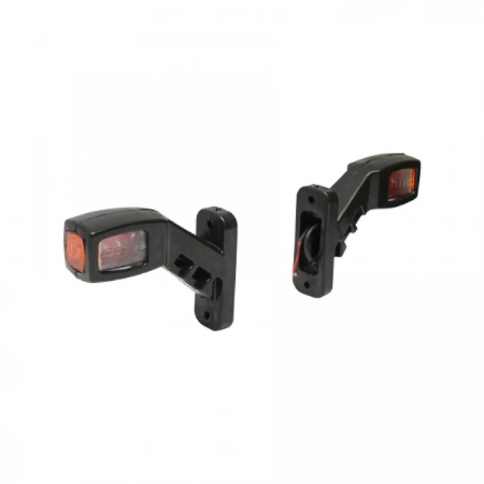 Set 2 Lampi Laterale de Gabarit cu LED - 12-24V, 140 mm, Rosu / Alb / Galben [6]