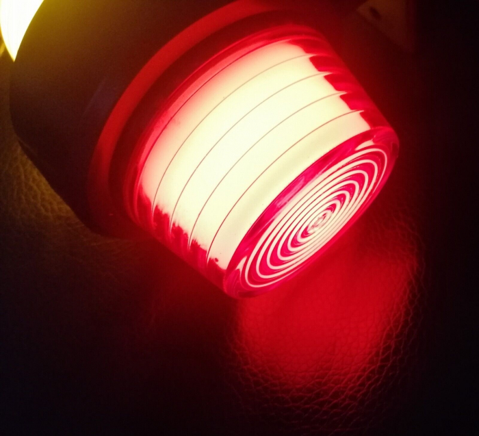 Set 2 Lampi Laterale de Gabarit LED cu Efect de Neon – 12-24V, Rosu-Galben, 155mm [7]