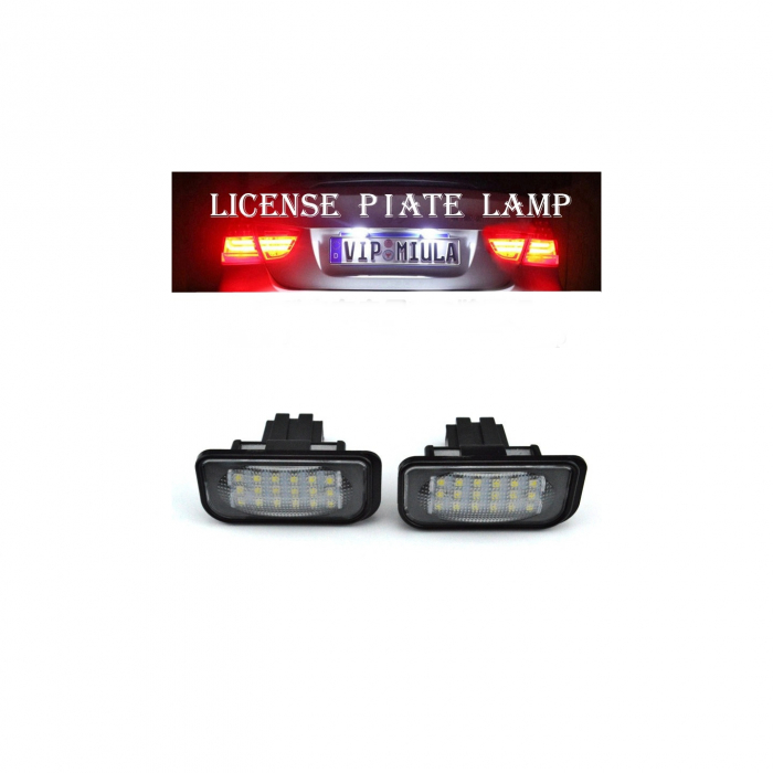 Set 2 lampi LED numar compatibil Mercedes [1]