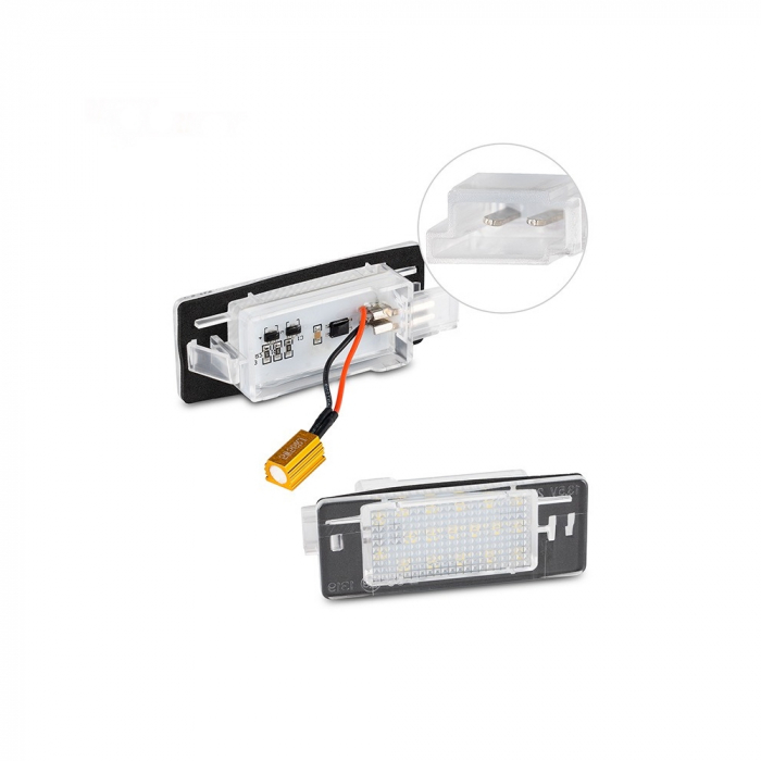 Set 2 lampi LED numar compatibil Opel [3]