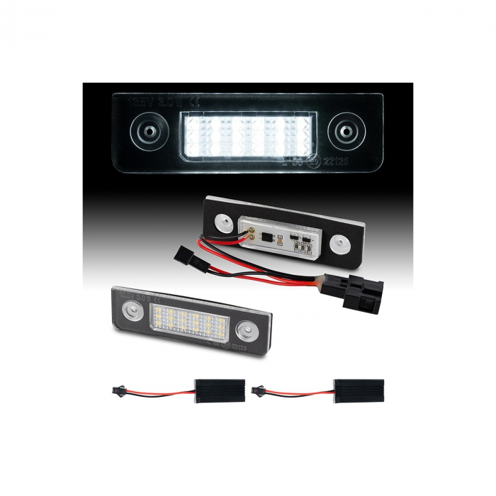 Set 2 lampi LED numar compatibil Skoda [5]