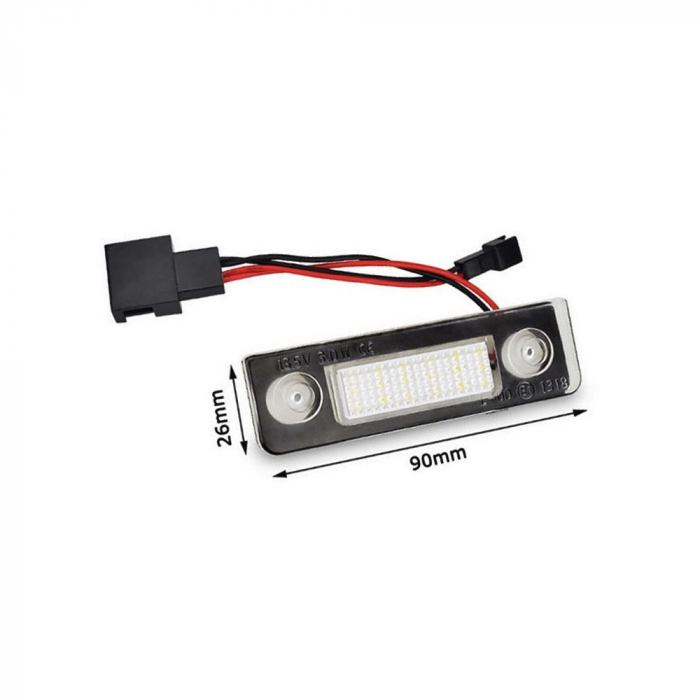 Set 2 lampi LED numar compatibil Skoda [2]