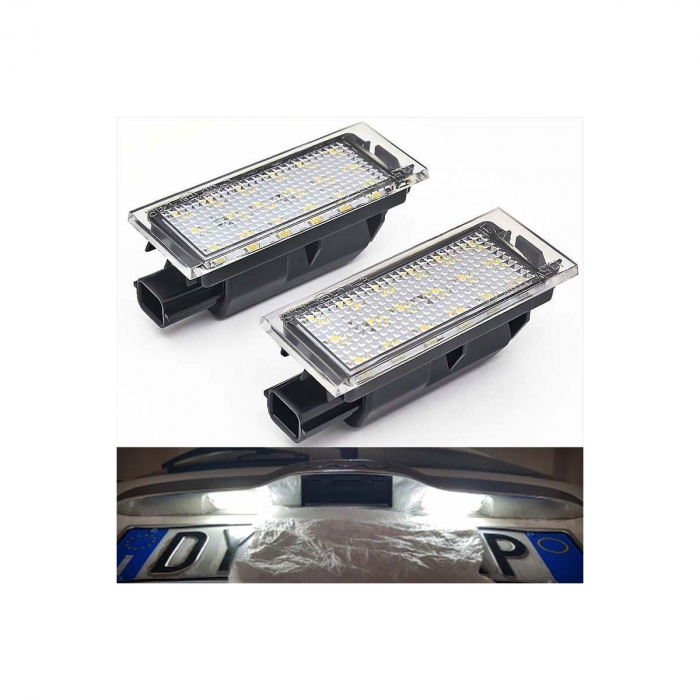 Set 2 lampi LED numar compatibila DACIA Logan II Facelift 2016-2020 [5]