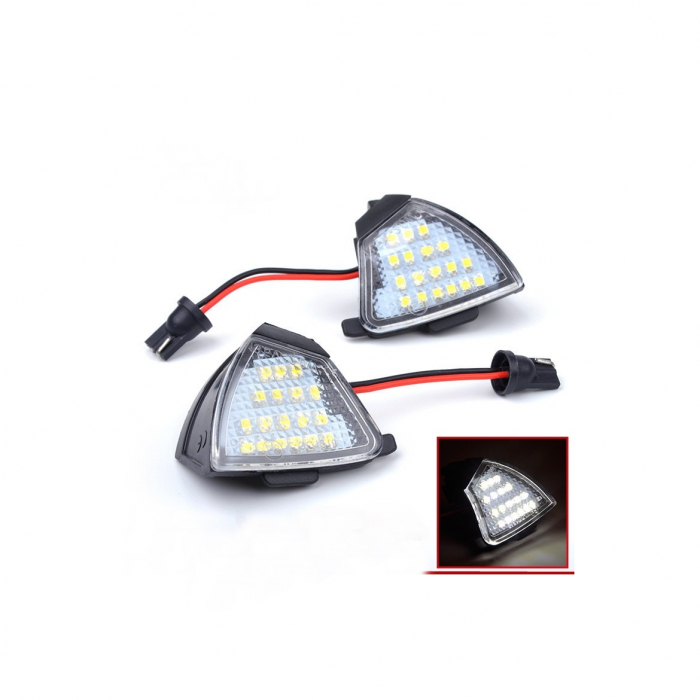 Set 2 lampi LED oglinda lumina exterioara compatibil VW [4]