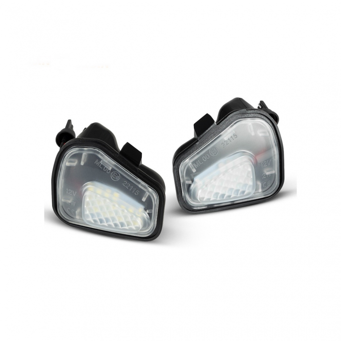 Set 2 lampi LED oglinda lumina exterioara compatibil VW [2]