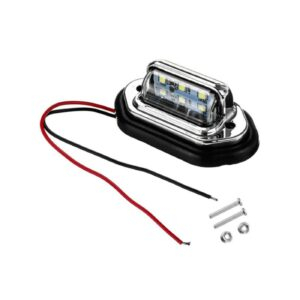 Set 2 lampi numar LED  carcasa cromata  12V-24V (Set 2 buc) [3]