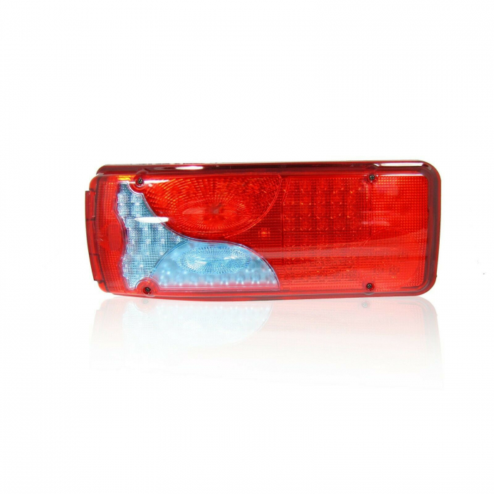 Set 2 Led Lampi Stop Auto  6 Functii, Daf Iveco Scania Volvo Man Renault 24V [12]